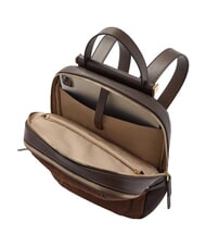 PIQUADRO CIRCLE Mochila de cuero Ante color nogal oscuro - Bolsos Mujer - 4
