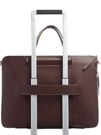 CIRCLE Bolso para port&aacute;til de piel de 14" burdeos/rosa - Maletines de Trabajo