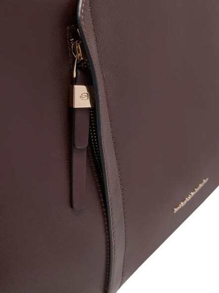 CIRCLE Bolso para port&aacute;til de piel de 14" burdeos/rosa - Maletines de Trabajo