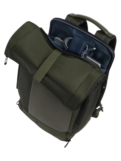 W145 Mochila enrollable para port&aacute;til de 15,6". VERDE - Mochilas Escuela & Tiempo Libre