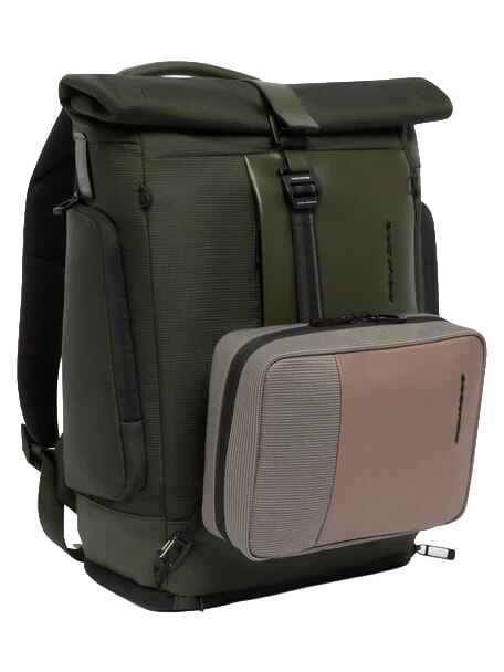 W145 Mochila enrollable para port&aacute;til de 15,6". VERDE - Mochilas Escuela & Tiempo Libre