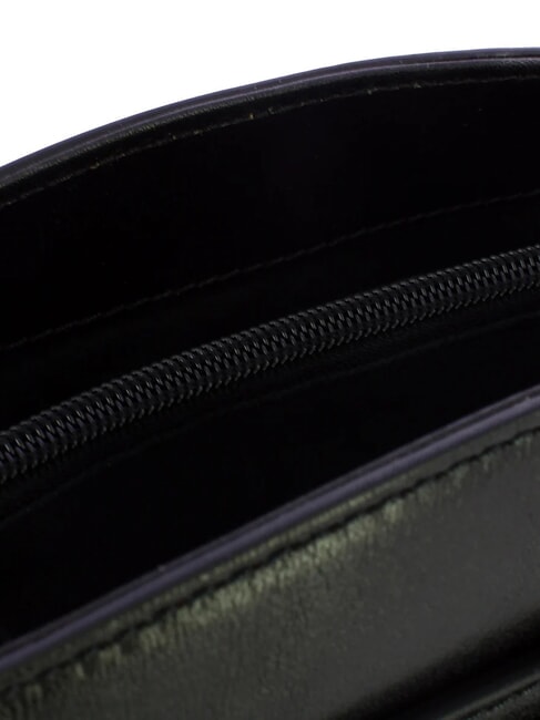 CECILIA Bolso cubo de cuero Oro negro - Bolsos Mujer