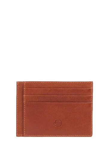 W143 Tarjetero plano de cuero CUERO - Carteras Hombre