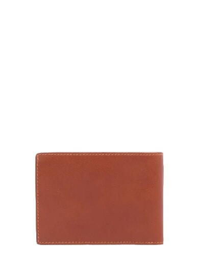 W143 Cartera de piel con 7 compartimentos CUERO - Carteras Hombre