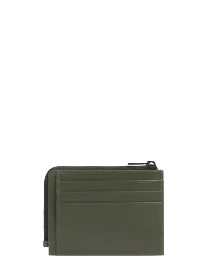 W145 Tarjetero de 6 ranuras VERDE - Carteras Hombre