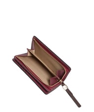 PIQUADRO CIRCLE Cartera mediana de cuero burdeos/rosa - Carteras Mujer - 5