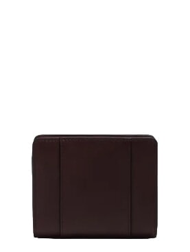 CIRCLE Cartera compacta de cuero burdeos/rosa - Carteras Mujer