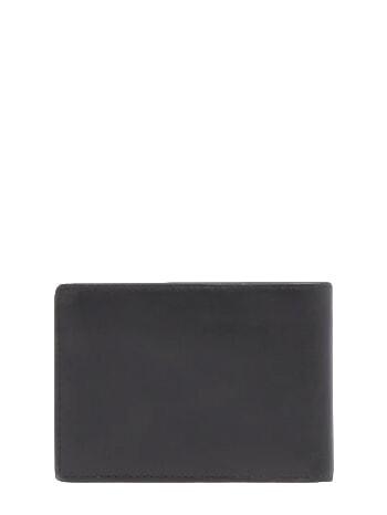 W143 Cartera de piel con 7 compartimentos negro - Carteras Hombre