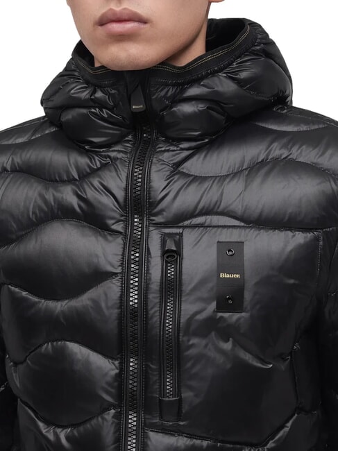 WAVE Chaqueta corta acolchada de plumas negro - Chaquetas de plumas para hombre