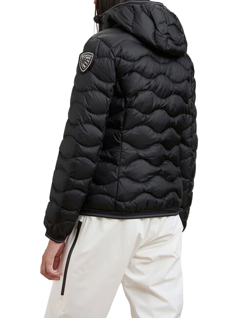CAMELIA Chaqueta corta acolchada con plumas Interior negro y beige 301 - Chaquetas de plumas de mujer