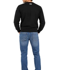 BLAUER CROSBY Sudadera de cuello redondo con logo negro - Su&eacute;teres de los hombres - 2
