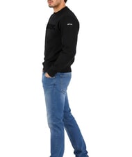 BLAUER CROSBY Sudadera de cuello redondo con logo negro - Su&eacute;teres de los hombres - 5