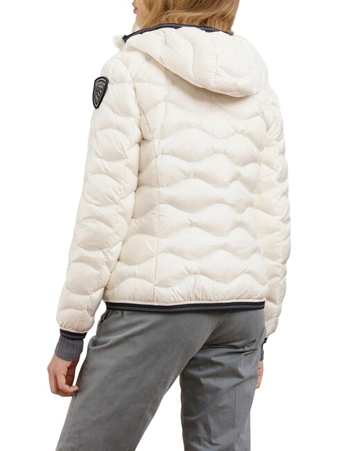 CAMELIA Chaqueta corta acolchada con plumas blanco &oacute;ptico - Chaquetas de plumas de mujer
