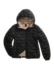 BLAUER CAMELIA Chaqueta corta acolchada con plumas Interior negro y beige 301 - Chaquetas de plumas de mujer - 4
