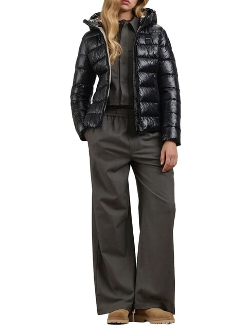CAROLL Chaqueta t&eacute;rmica de plumas acolchada con guata. Interior negro y beige 301 - Chaquetas de plumas de mujer