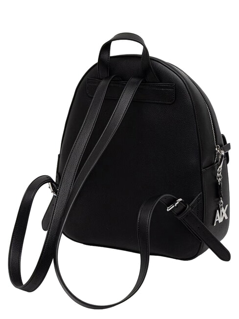 ISABEL Mochila con bolsillo frontal negro - Bolsos Mujer