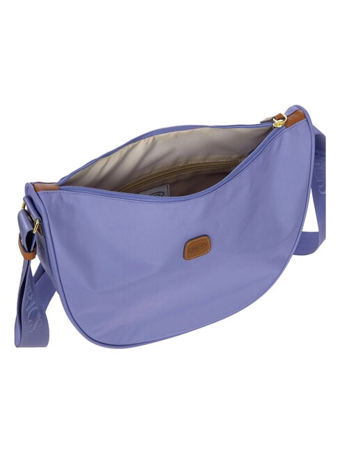 X-COLLECTION Bolso peque&ntilde;o de media luna lila - Bolsos Mujer