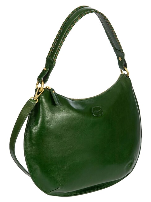 VOLTERRA Bolso de piel con correa para el hombro. Pino - Bolsos Mujer