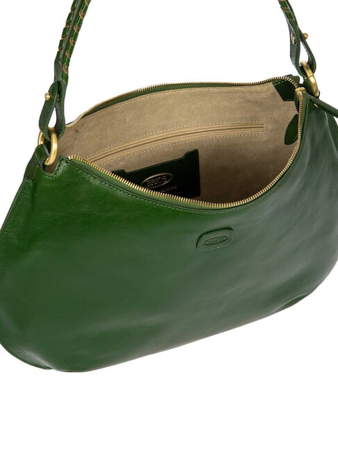 VOLTERRA Bolso de piel con correa para el hombro. Pino - Bolsos Mujer