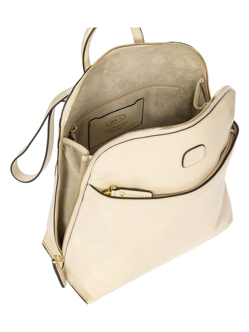 VOLTERRA Mochila de cuero marfil - Bolsos Mujer