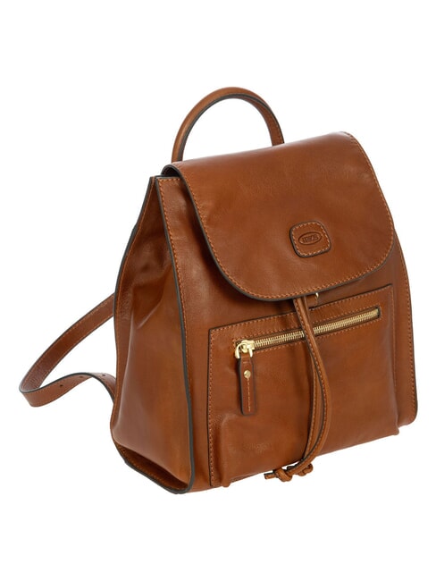 VOLTERRA Mochila de cuero tabaco - Bolsos Mujer