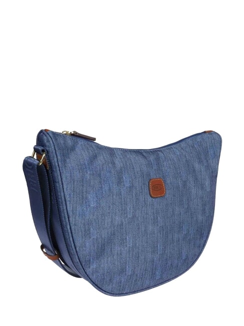 X-COLLECTION Bolso peque&ntilde;o de media luna vaqueros - Bolsos Mujer