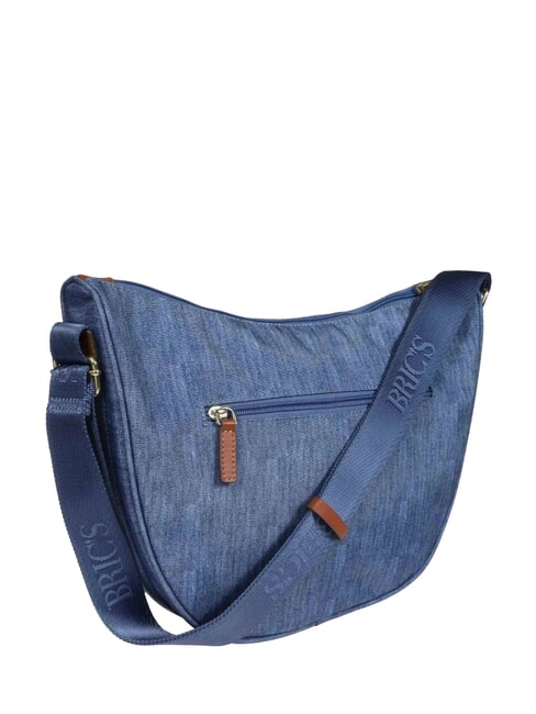 X-COLLECTION Bolso peque&ntilde;o de media luna vaqueros - Bolsos Mujer