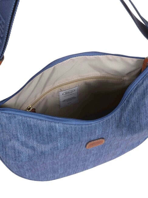 X-COLLECTION Bolso peque&ntilde;o de media luna vaqueros - Bolsos Mujer