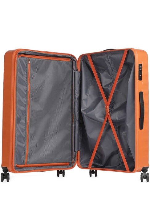 NAUSICAA Carro grande y extensible NARANJA - Trolley R&iacute;gidos
