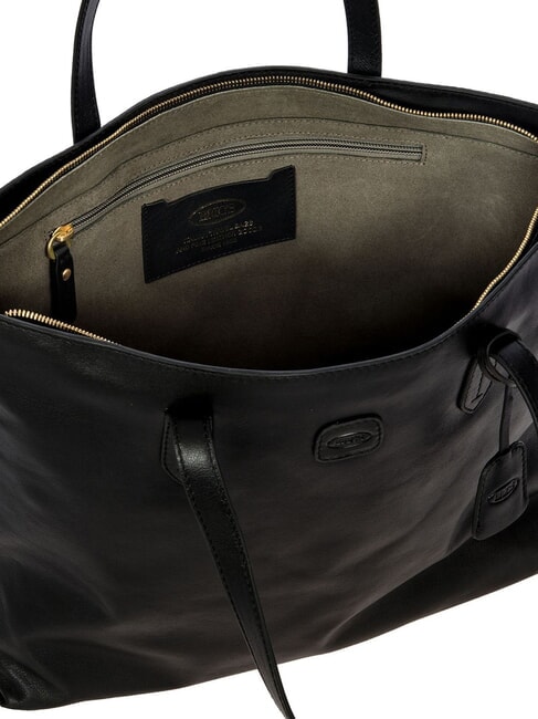 VOLTERRA Bolsa de compras de cuero negro - Bolsos Mujer