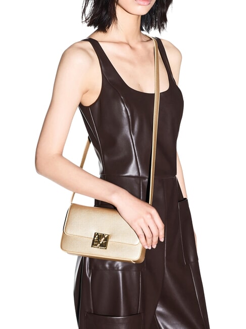 AMY Minibolso de hombro sat&eacute;n dorado claro - Bolsos Mujer