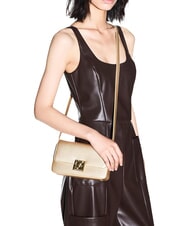 ARMANI EXCHANGE AMY Minibolso de hombro sat&eacute;n dorado claro - Bolsos Mujer - 2