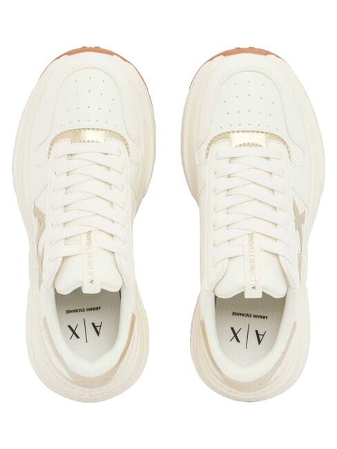 NIKY Zapatillas blanco roto + oro p&aacute;lido - Zapatos Mujer