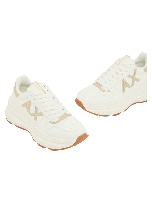 NIKY Zapatillas blanco roto + oro p&aacute;lido - Zapatos Mujer