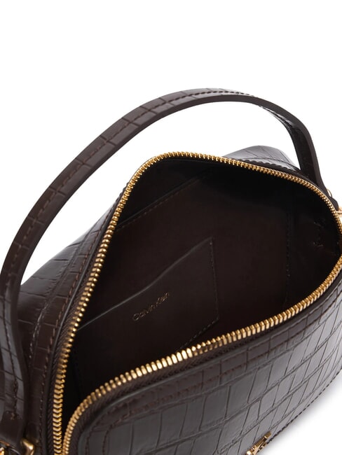 CK CROC Minibolso con correa para el hombro plata deliciosa/antigua - Bolsos Mujer