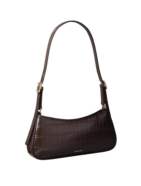 CK CROC Bolso de hombro plata deliciosa/antigua - Bolsos Mujer
