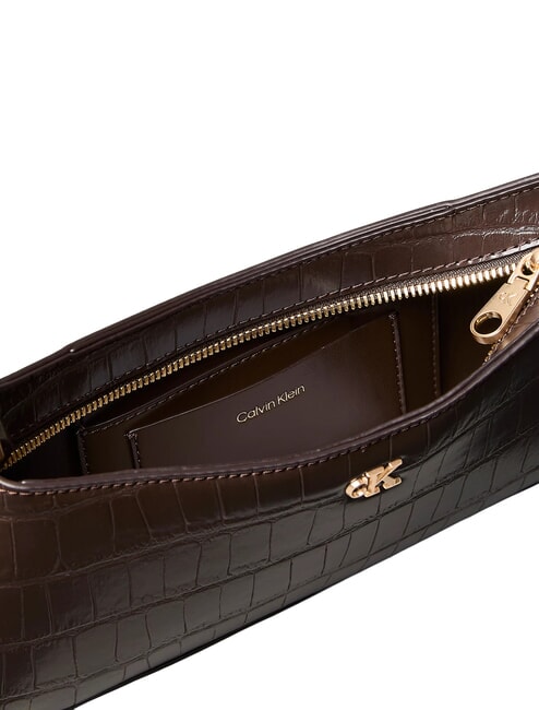 CK CROC Bolso de hombro plata deliciosa/antigua - Bolsos Mujer