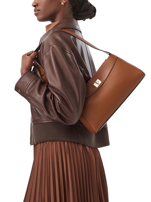 MIX MEDIA Bolso de hombro ocre natural - Bolsos Mujer