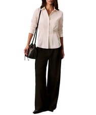 CALVIN KLEIN EMBLEM AOP Bolso de hombro tipo cubo aop negro - Bolsos Mujer - 2