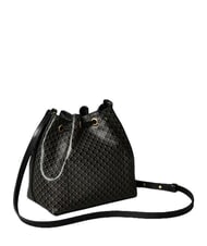 CALVIN KLEIN EMBLEM AOP Bolso de hombro tipo cubo aop negro - Bolsos Mujer - 3