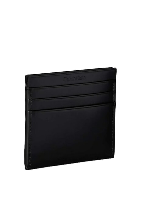 CK Tarjetero plano de cuero En negro - Carteras Mujer