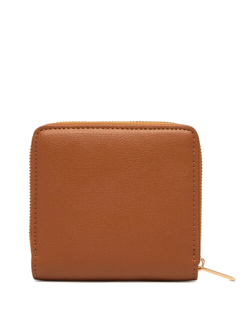 EMBOSSED LOGO Cartera peque&ntilde;a con cremallera ocre natural - Carteras Mujer