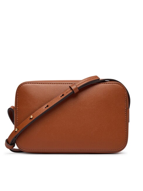 EMBOSSED LOGO Mini bolso de hombro ocre natural - Bolsos Mujer