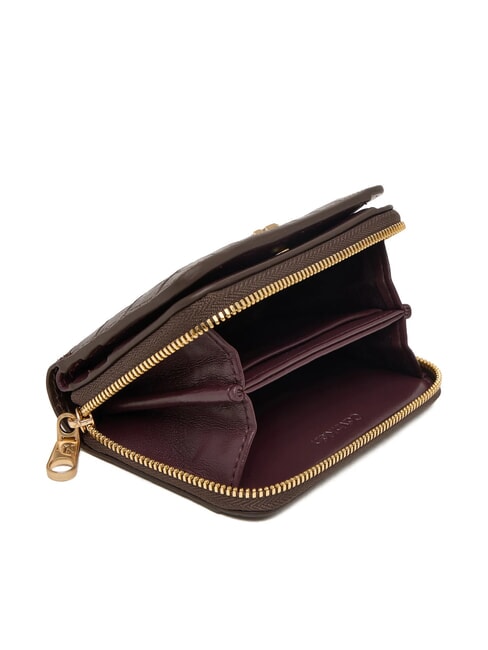 CK CROC Cartera peque&ntilde;a de cuero plata deliciosa/antigua - Carteras Mujer