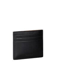 CALVIN KLEIN BOLD CK SUEDE Tarjetero plano de cuero En negro - Carteras Hombre - 2