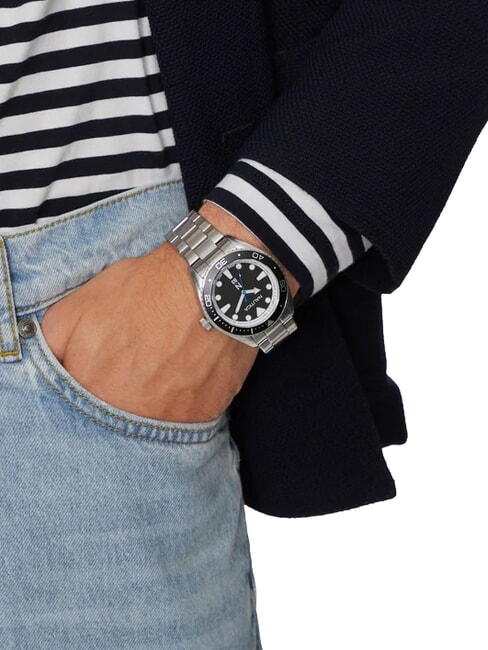 N83 FINN WORLD DIVER Reloj de cuarzo acero-negro - Relojes