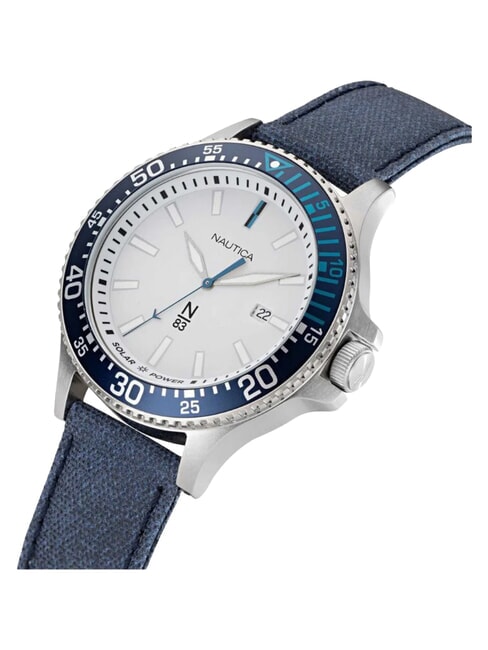 N83 COCOA BEACH SOLAR Reloj de cuarzo blanco/azul - Relojes
