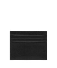 TOMMY HILFIGER TH SEASONAL Tarjetero de cuero negro - Carteras Hombre - 2