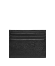TOMMY HILFIGER TH CORP Tarjetero de cuero negro - Carteras Hombre - 2