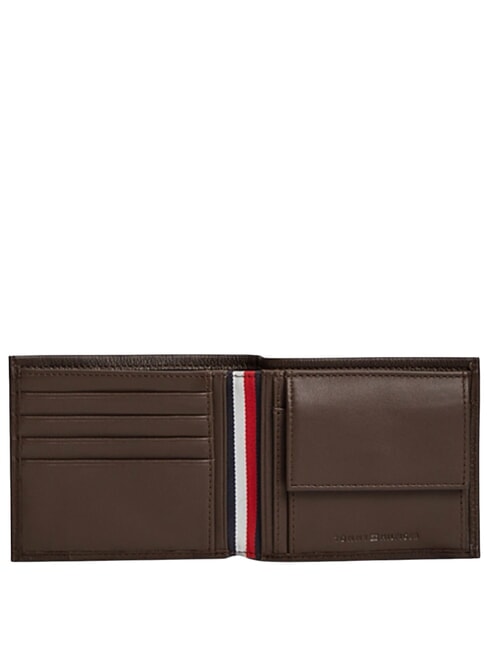 TH CORP Cartera de cuero Marr&oacute;n - Carteras Hombre